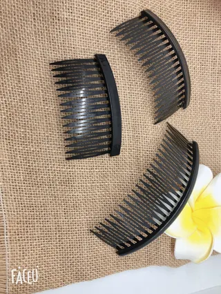 تصویر محصول: لوازم جانبی زیورآلات، شانه موی پلاستیکی فروکردنی، ساخت دستی پاپیون DIY کره‌ای