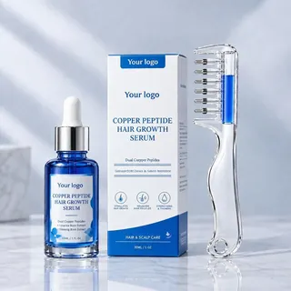 تصویر محصول: سرم مراقبت از پوست سر با مس آبی و تیتانیوم، سفارشی برون‌مرزی copper peptide hair growth serum